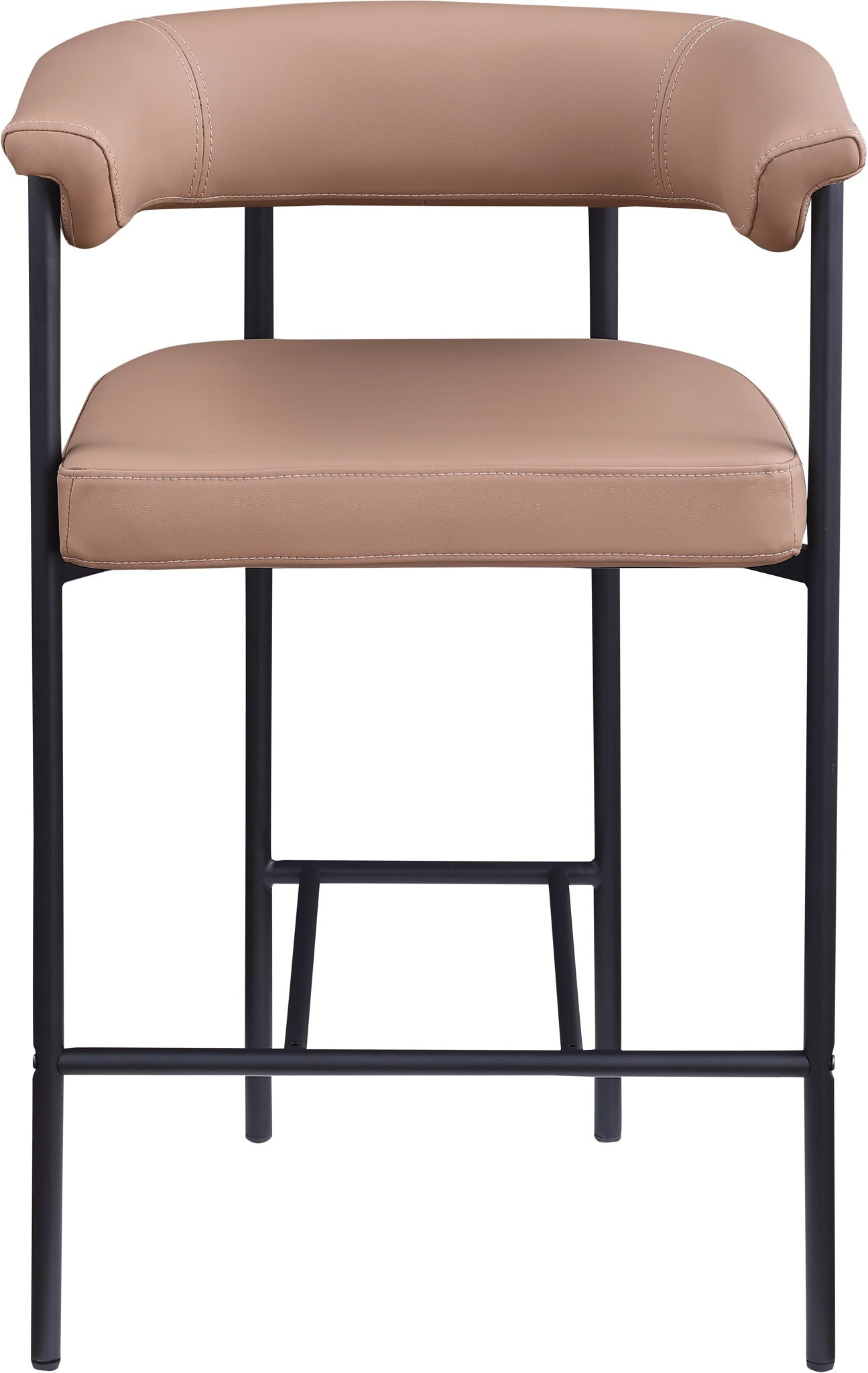 Malin - Faux Leather Counter Stool (Set of 2) - Tan