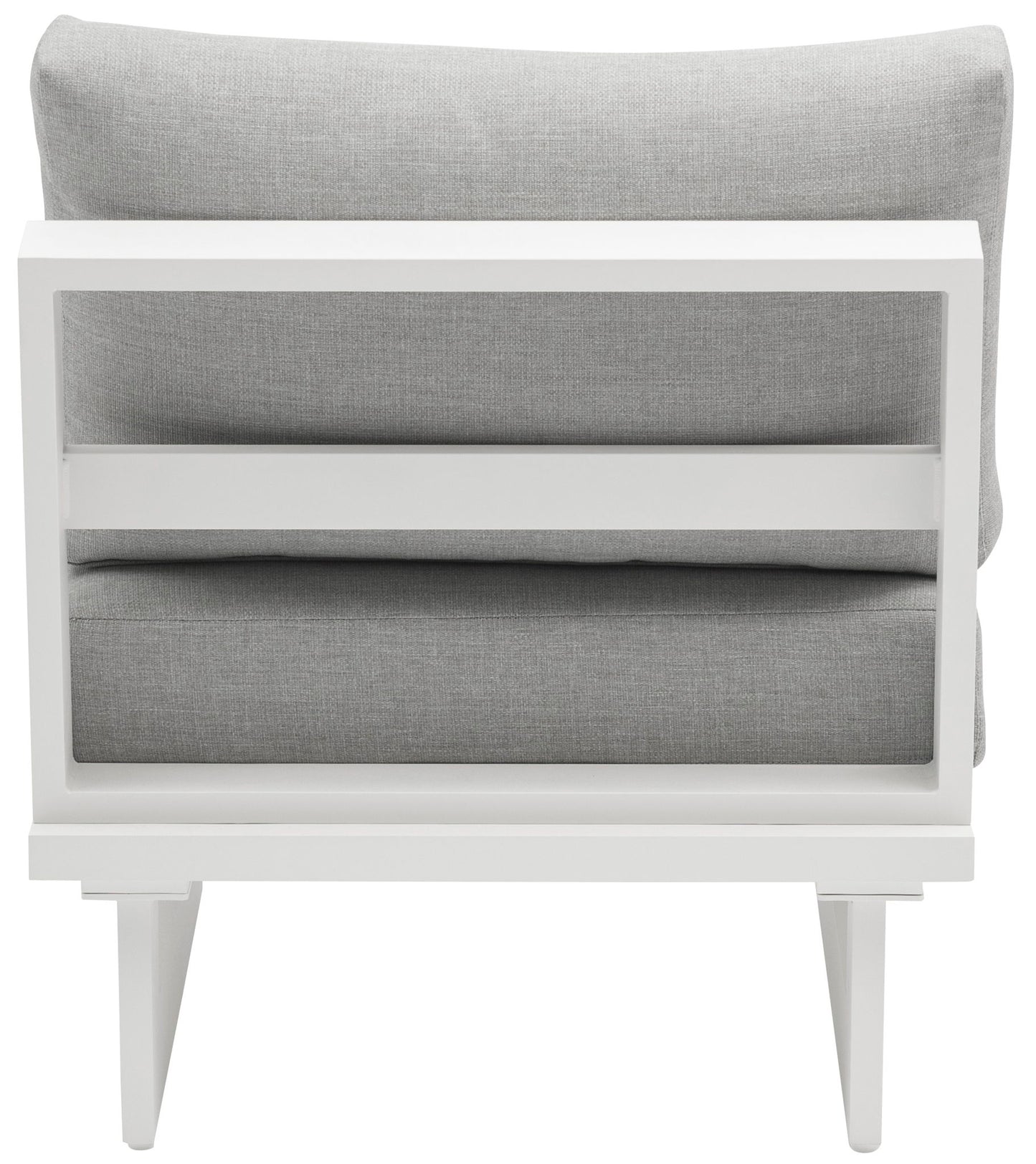 Maldives - Water Resistant Outdoor Patio Armless Chair With White Frame