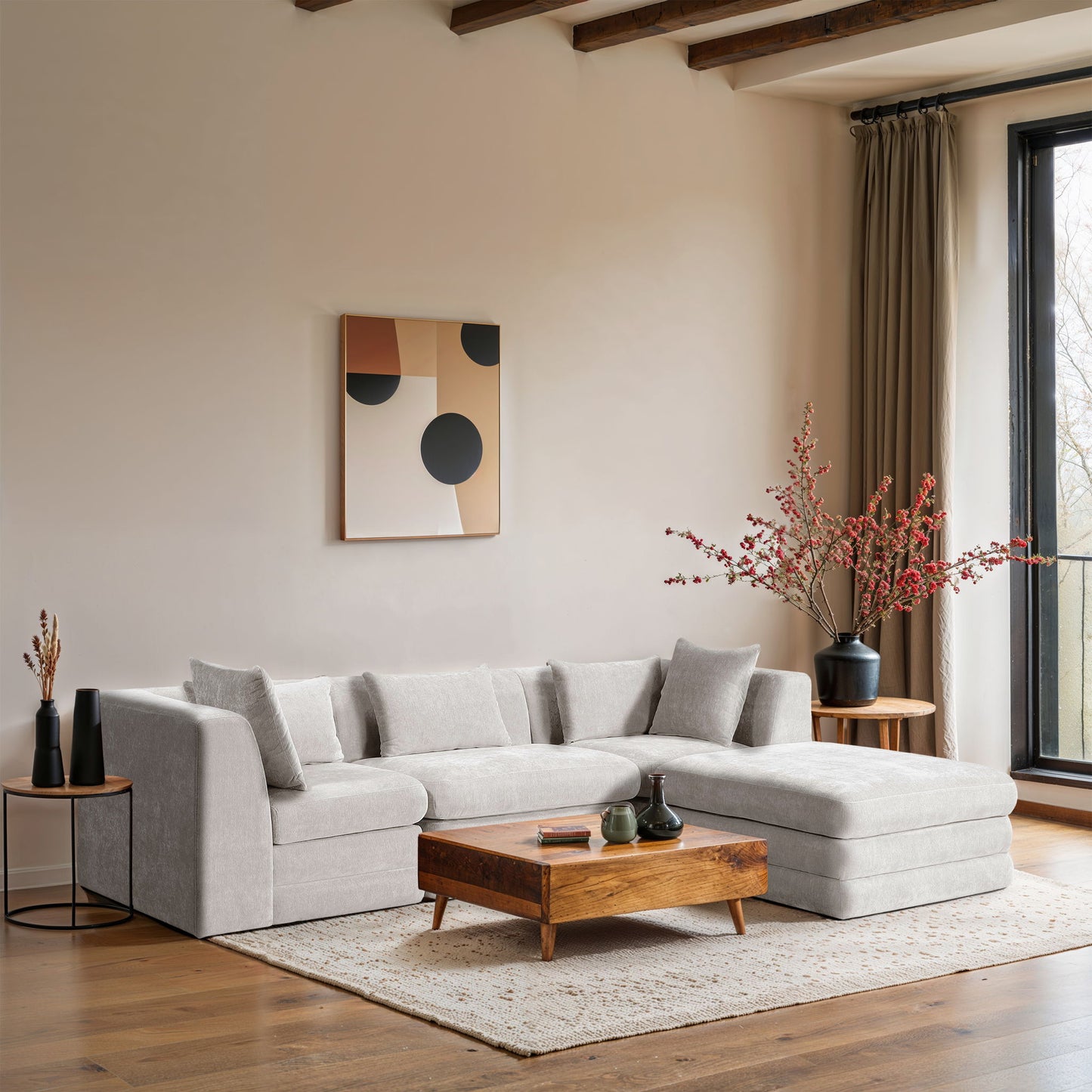 Stellar - 4 Piece Upholstered Modular Sectional