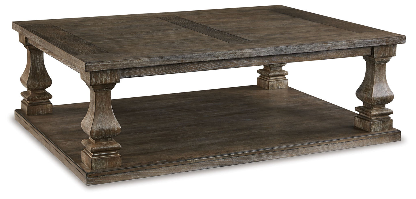 Johnelle - Gris - Mesa de centro rectangular