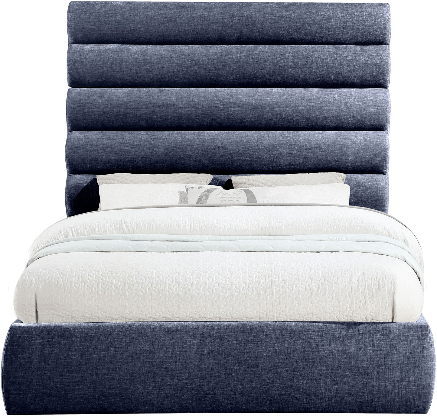 Adam - Chenille Fabric Bed With 70.5" Headboard