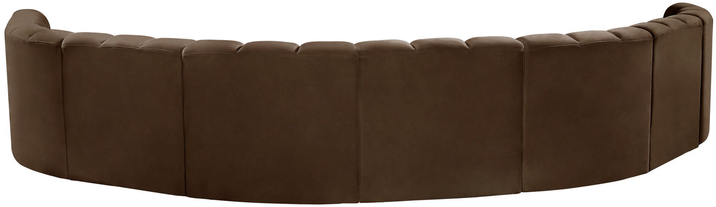 Arc - Velvet 8 Piece U-Shaped Modular Sofa