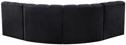 Arc - Velvet 4 Piece Corner Modular Sofa