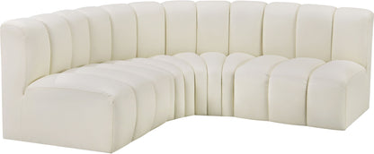 Arc - Faux Leather 4 Piece Corner Modular Sofa