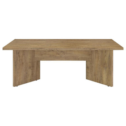 Jamestown - Mesa de comedor rectangular de madera de ingeniería con laminado decorativo - Marrón mango