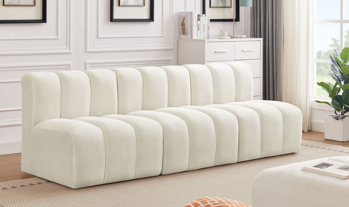 Arc - Velvet 3 Seats Modular Sofa