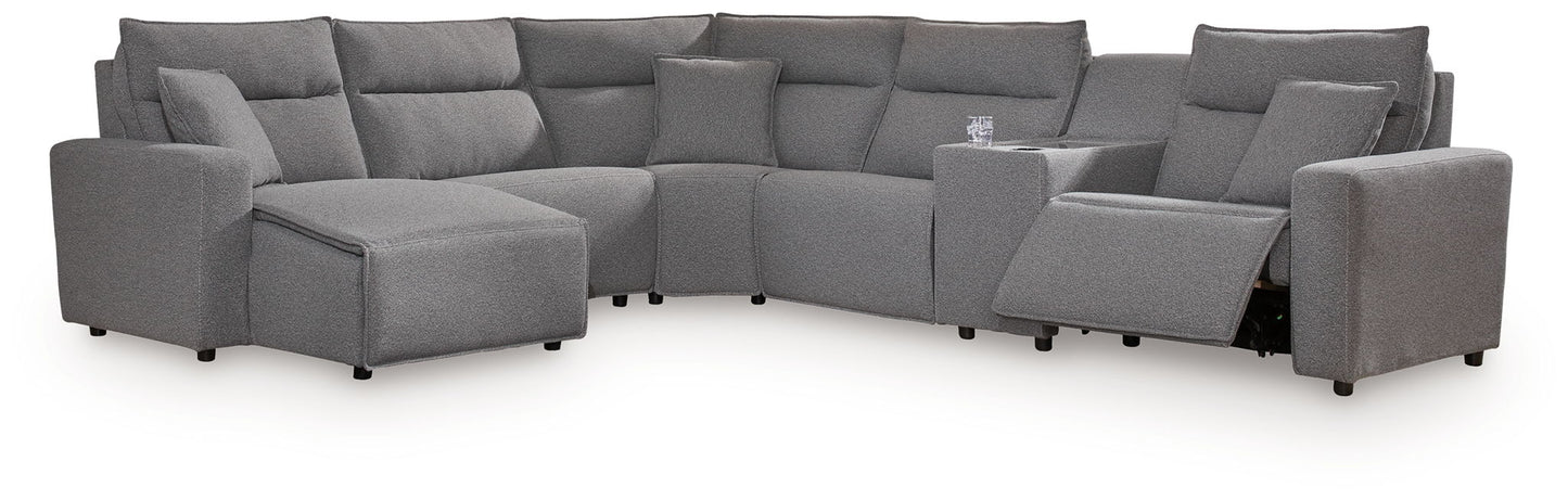 Modmax II - Reclining Sectional - Salt And Pepper