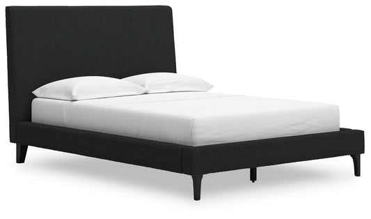 Cadmori - Upholstered Bed With Roll Slats