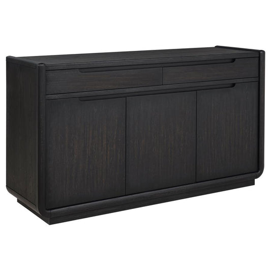 Leandro - 2-Drawer Dining Sideboard Server - Burnished Black