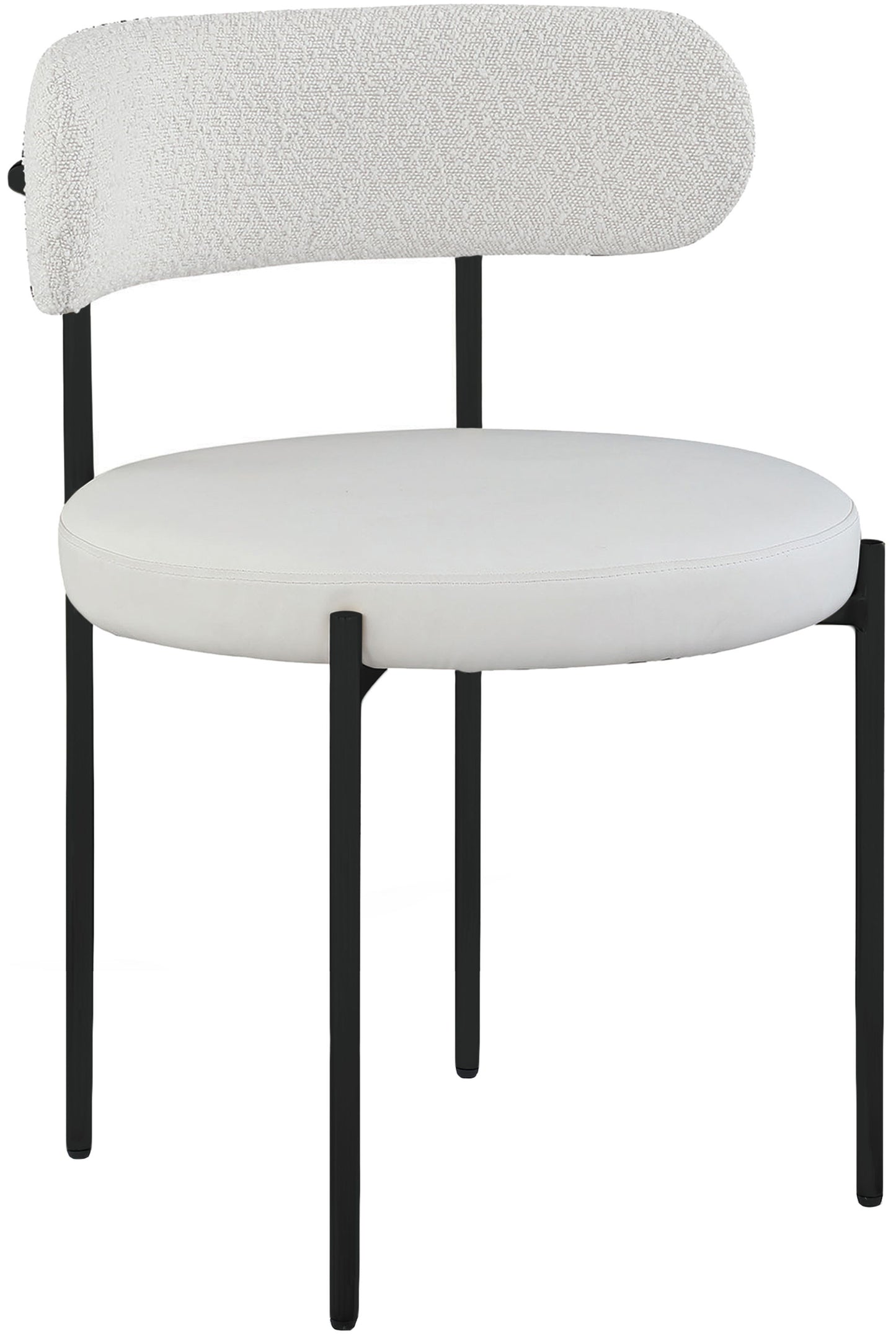 Beacon - Faux Leather Dining Chair With Black Legs (Set of 2)
