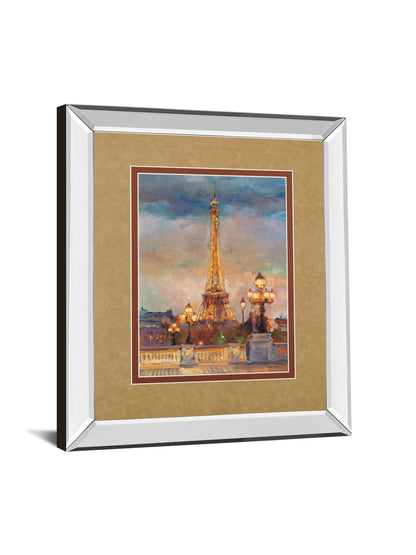 The Beginning Of The Evening By Marilyn Hageman - Mirror Framed Print Wall Art - Light Brown