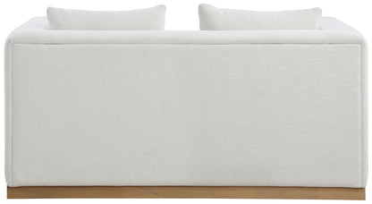Alfie - Linen Textured Fabic Loveseat