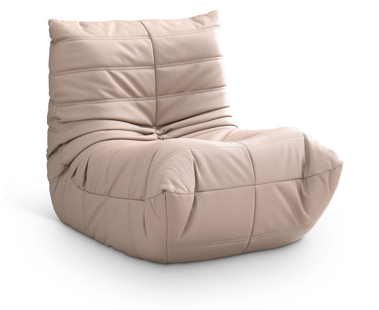 Relax - Vegan Leather Upholstered Chair - Tan