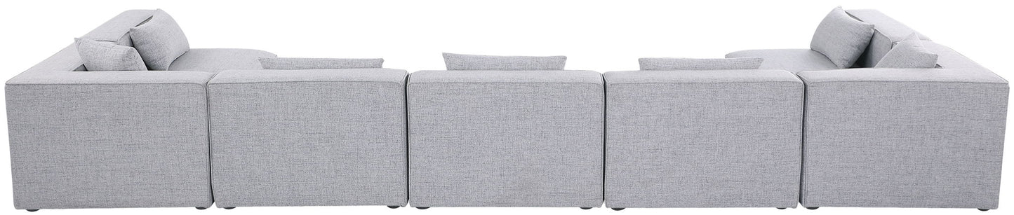 Cube - Linen 7 Piece Modular U-Shaped Sectional