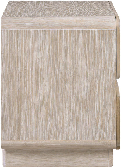 Adagio - Solid Wood And Oak Veneer Nightstand - Natural