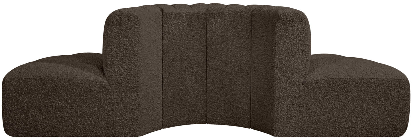 Arc - Boucle Fabric 4 Piece Modular Sofa