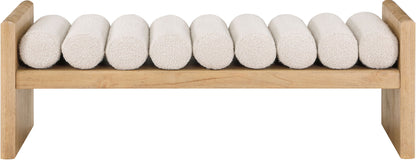 Waverly - Bench With Natural Frame