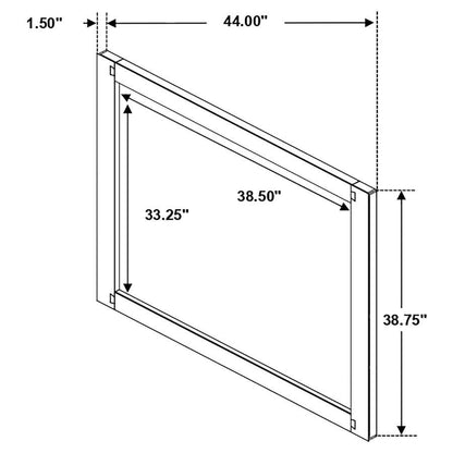 Winslow - Espejo de tocador - Nogal ahumado