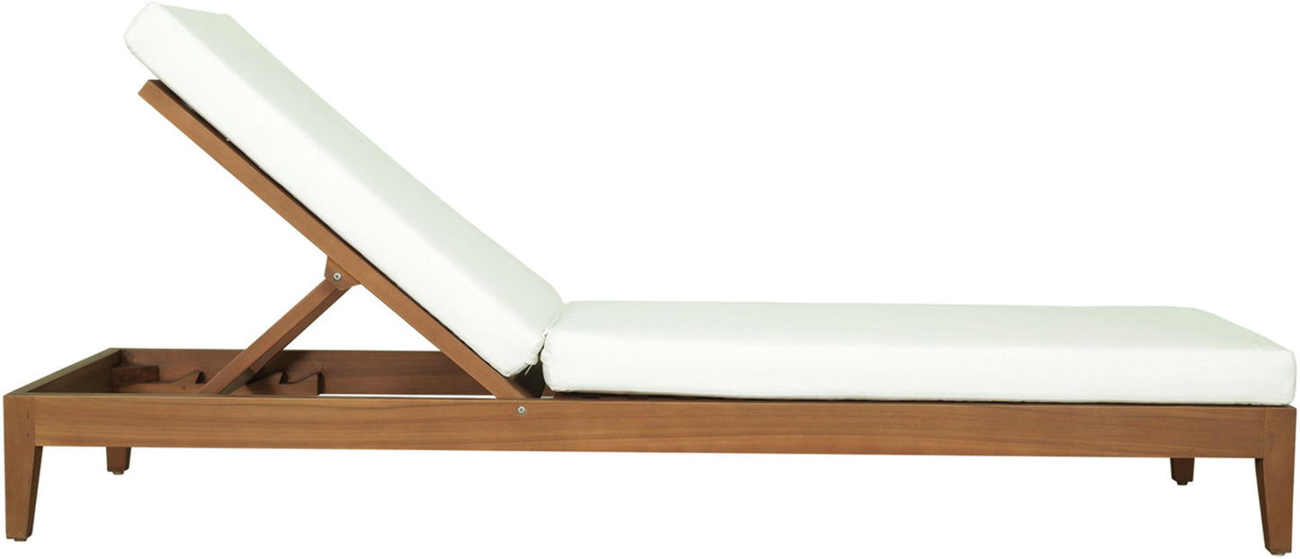 Mirella - Water Resistant Fabric Upholstered Outdoor Patio Chaise Lounge