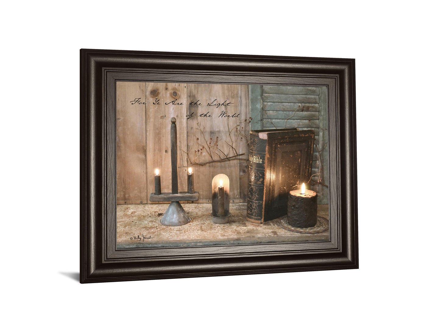For Ye Are The Light By Billy Jacobs - Framed Print Wall Art - Light Brown