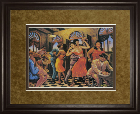 Roadhouse By Sarah Jenkins - Framed Print Wall Art - Light Brown