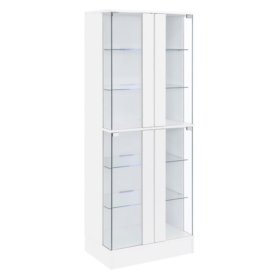 Cabra - 4-door LED Curio Display Cabinet