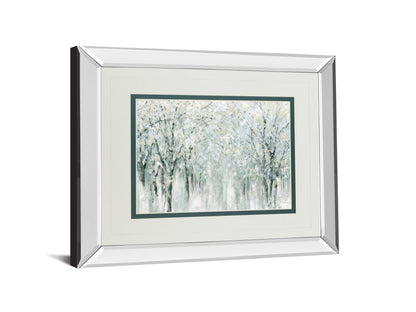 Winter Mist By Carol Robinson - Mirror Framed Print Wall Art - Gray