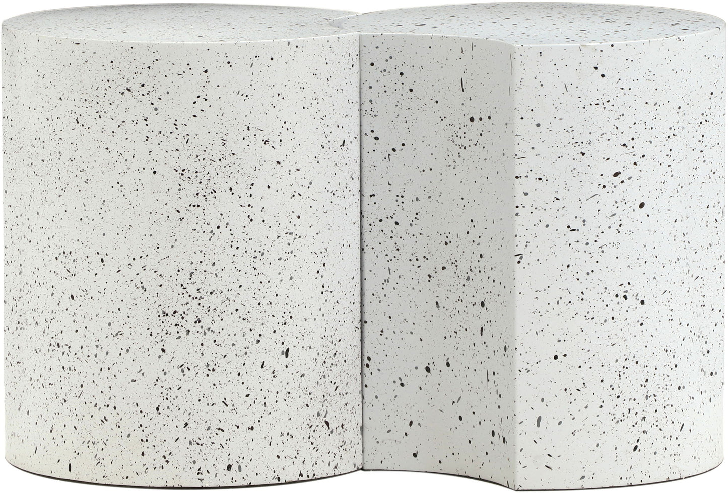 Dimple - 2 Piece Modular End Table - Terazzo Finish