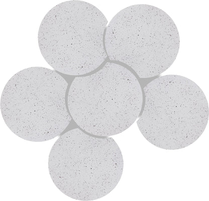 Dimple - 20" 6 Piece Modular Coffee Table - Terazzo Finish