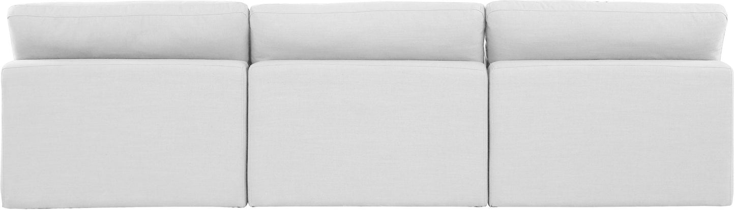 Comfy - Linen Modular Armless Sofa 3 Seats