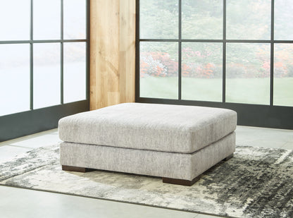 Regent Park - Pewter - Oversized Accent Ottoman