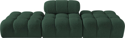 Ames - 3 Piece Boucle Upholstered Modular Sofa With 2 Backless Seats