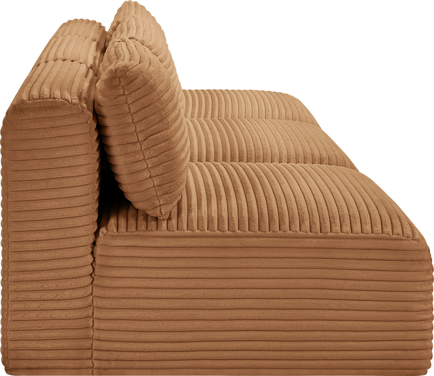 Shaggy - Fabric 3 Seat Modular Armless Sofa