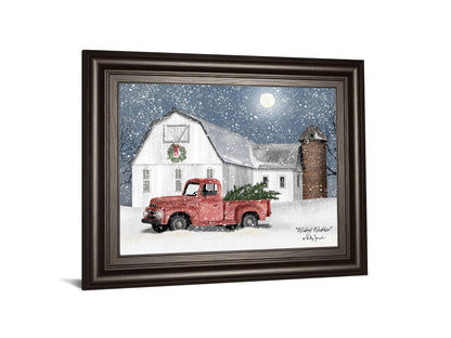 Wintry Weather By Billy Jacobs - Framed Print Wall Art - Dark Gray