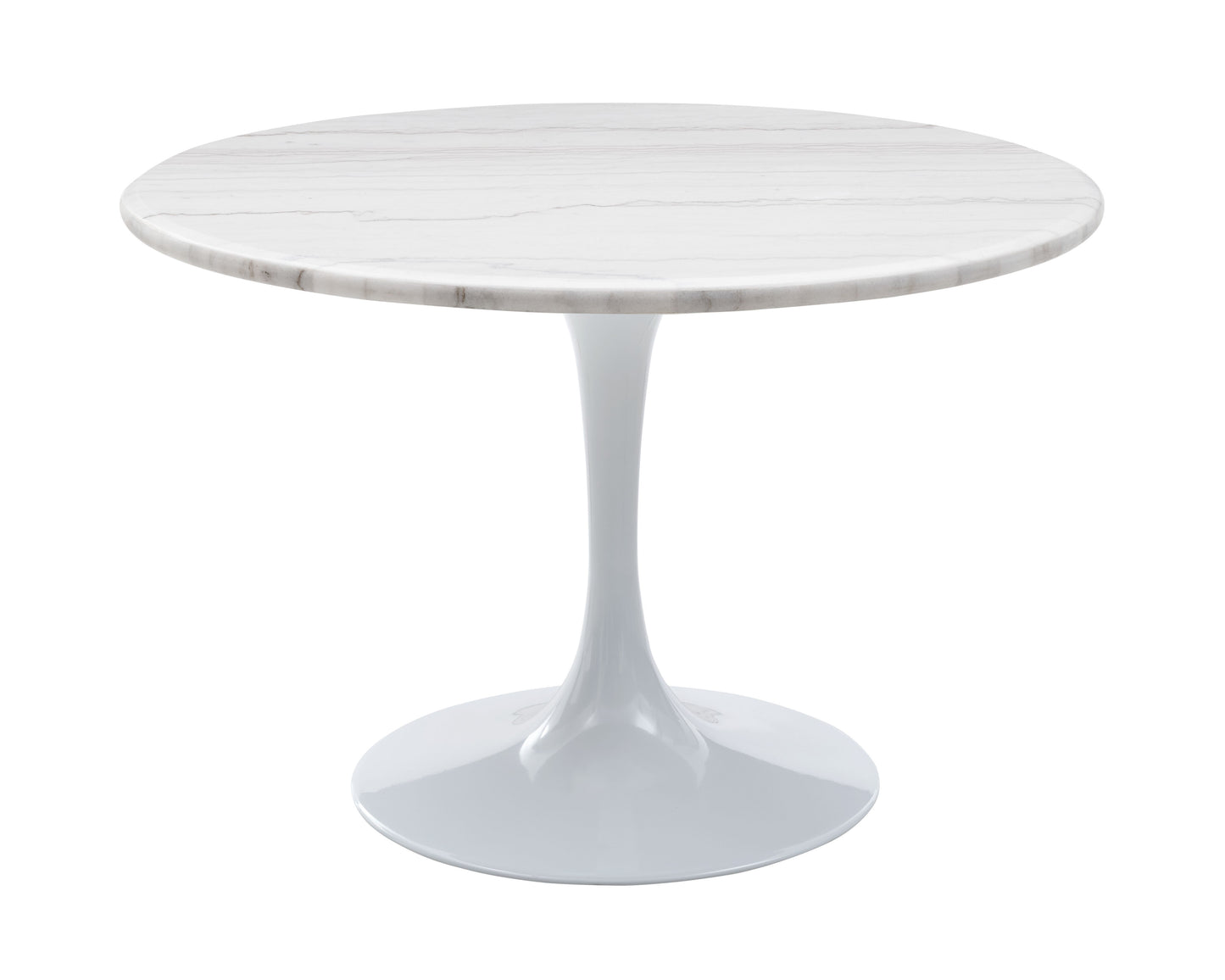 Colfax - White Marquina Marble Dining Set