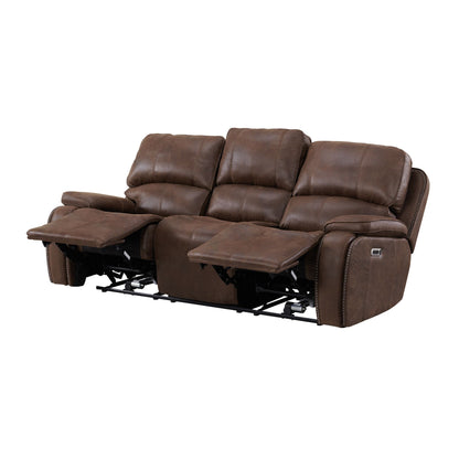 Atlantis - Sofá Power Motion con sillón reclinable Power Motion - Heritage Brown