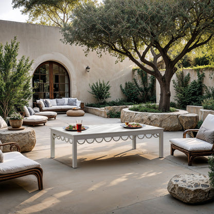 Portofino - Aluminum Outdoor Patio Coffee Table