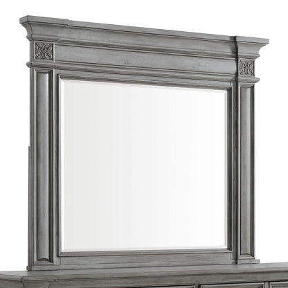 Glenmore - Dresser And Mirror Set - Aged Gray