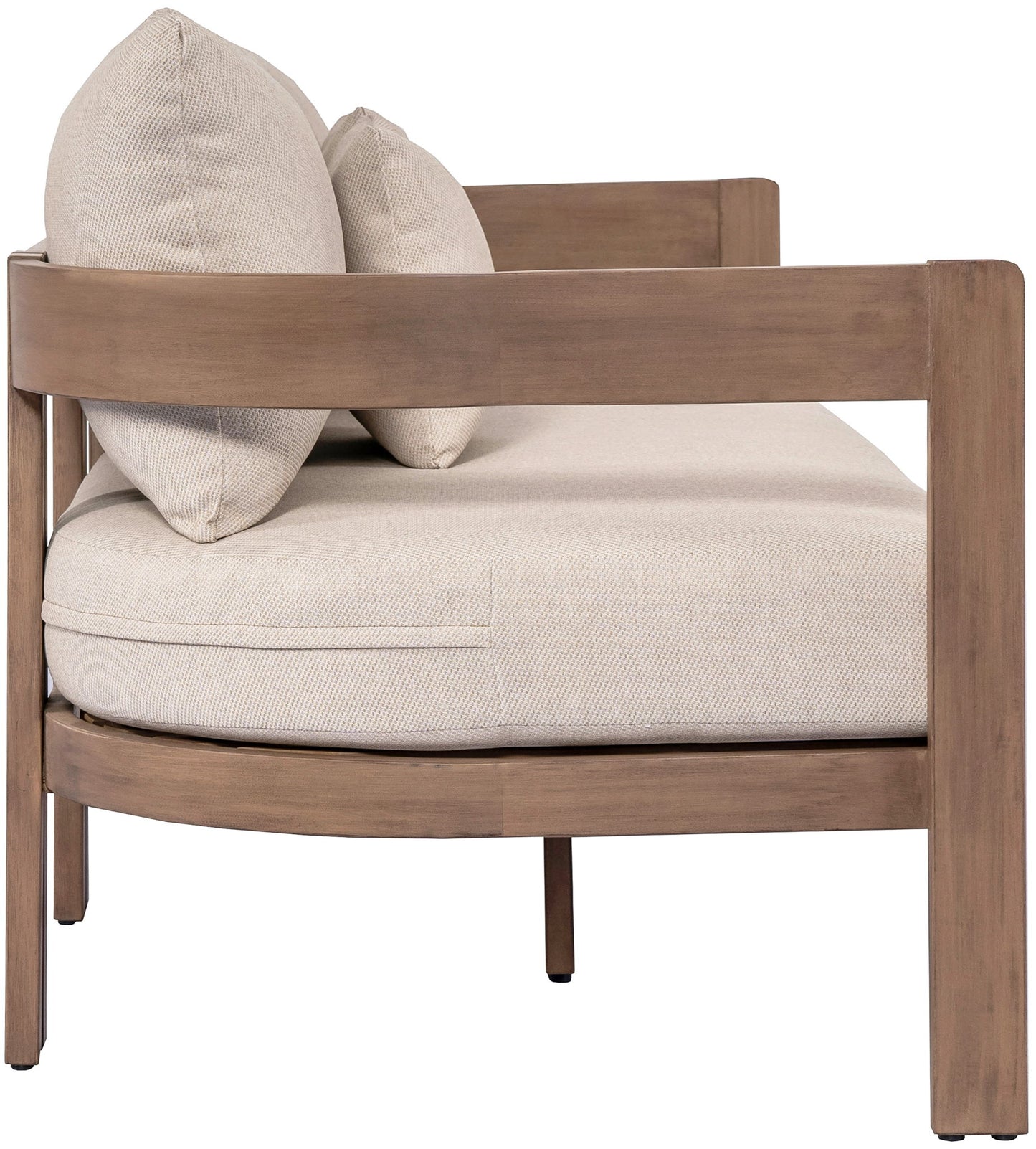 Newport - Water Resistant Fabric 86.75" Upholstered Outdoor Patio Sofa