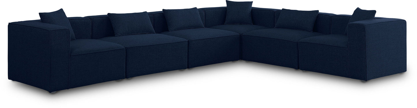 Cube - Linen 6 Piece Modular Corner Sectional