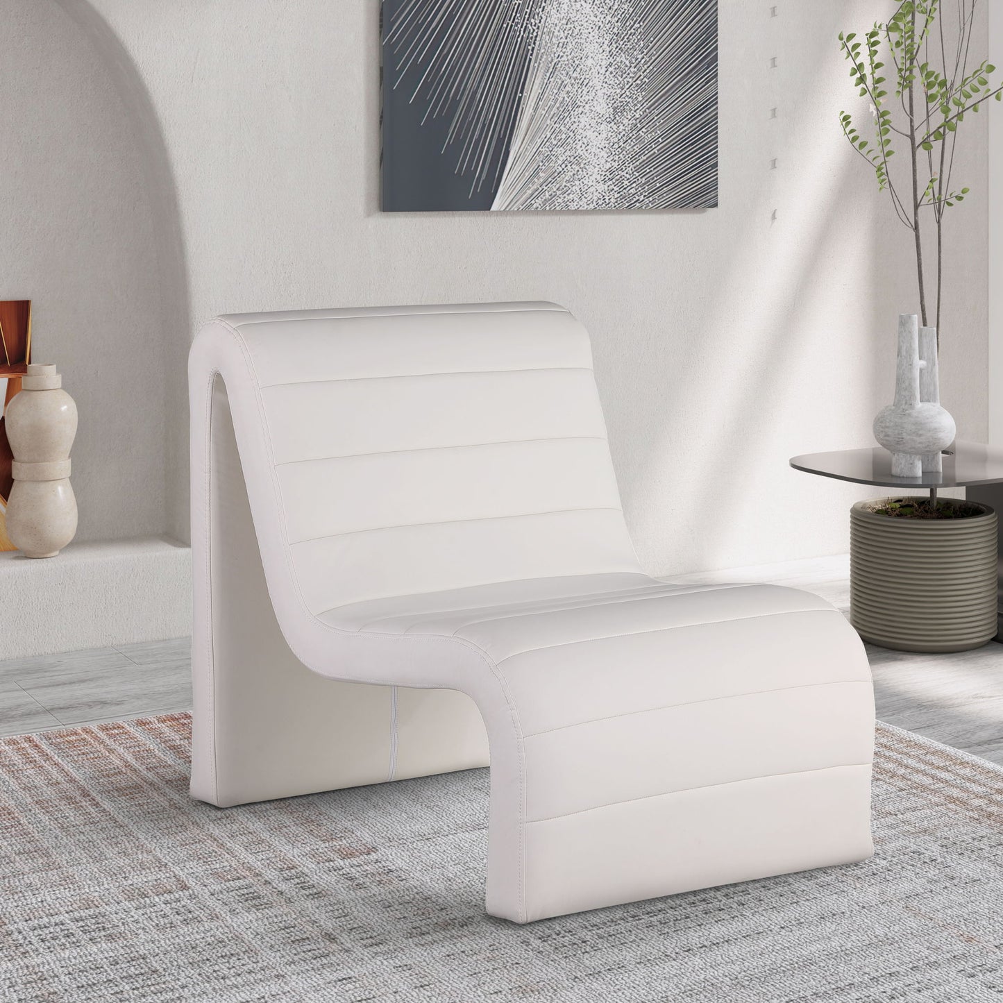 Ivy - Faux Leather Accent Chair