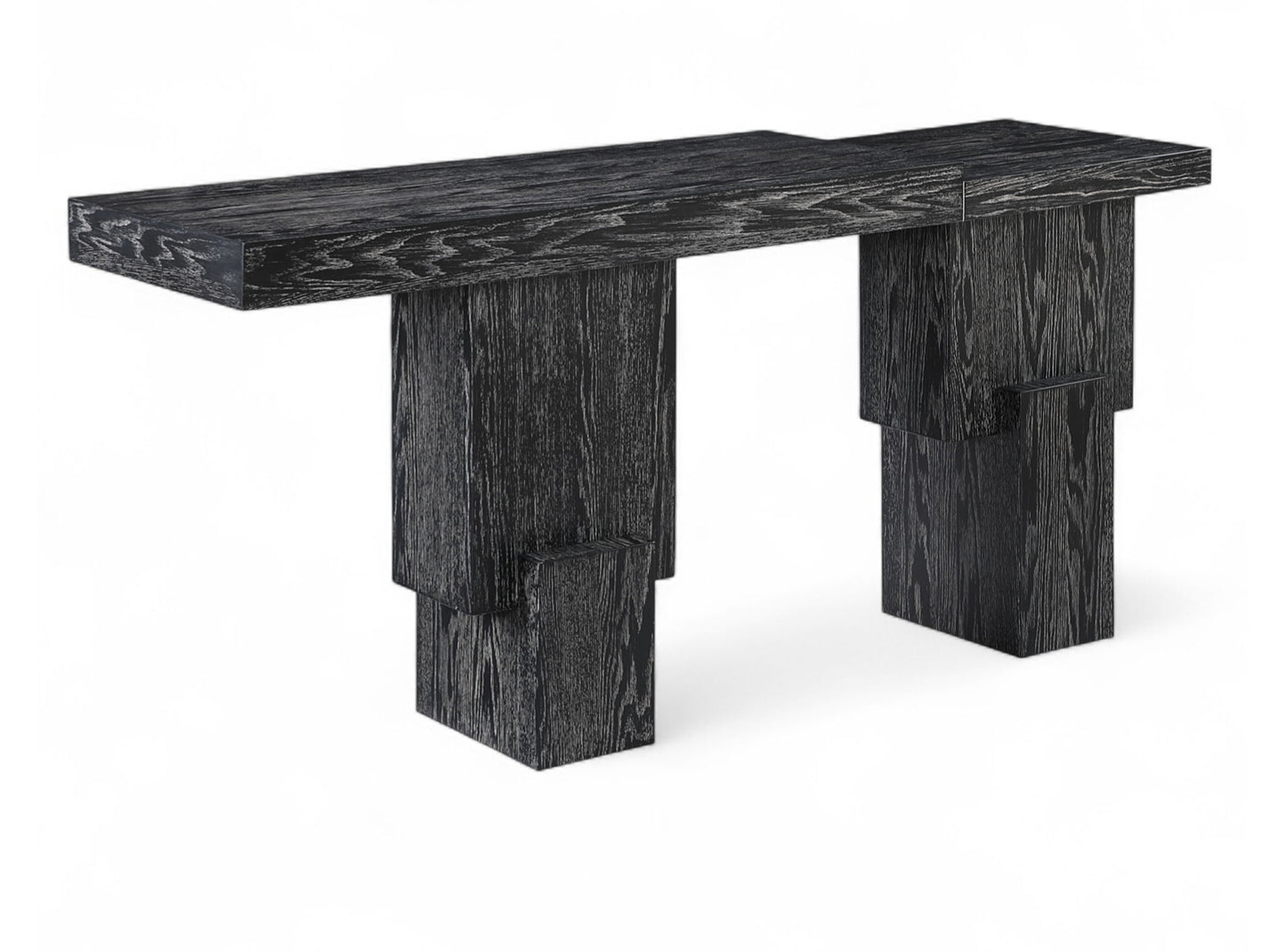 Anzio - Oak Veneer And Solid Wood Console Table