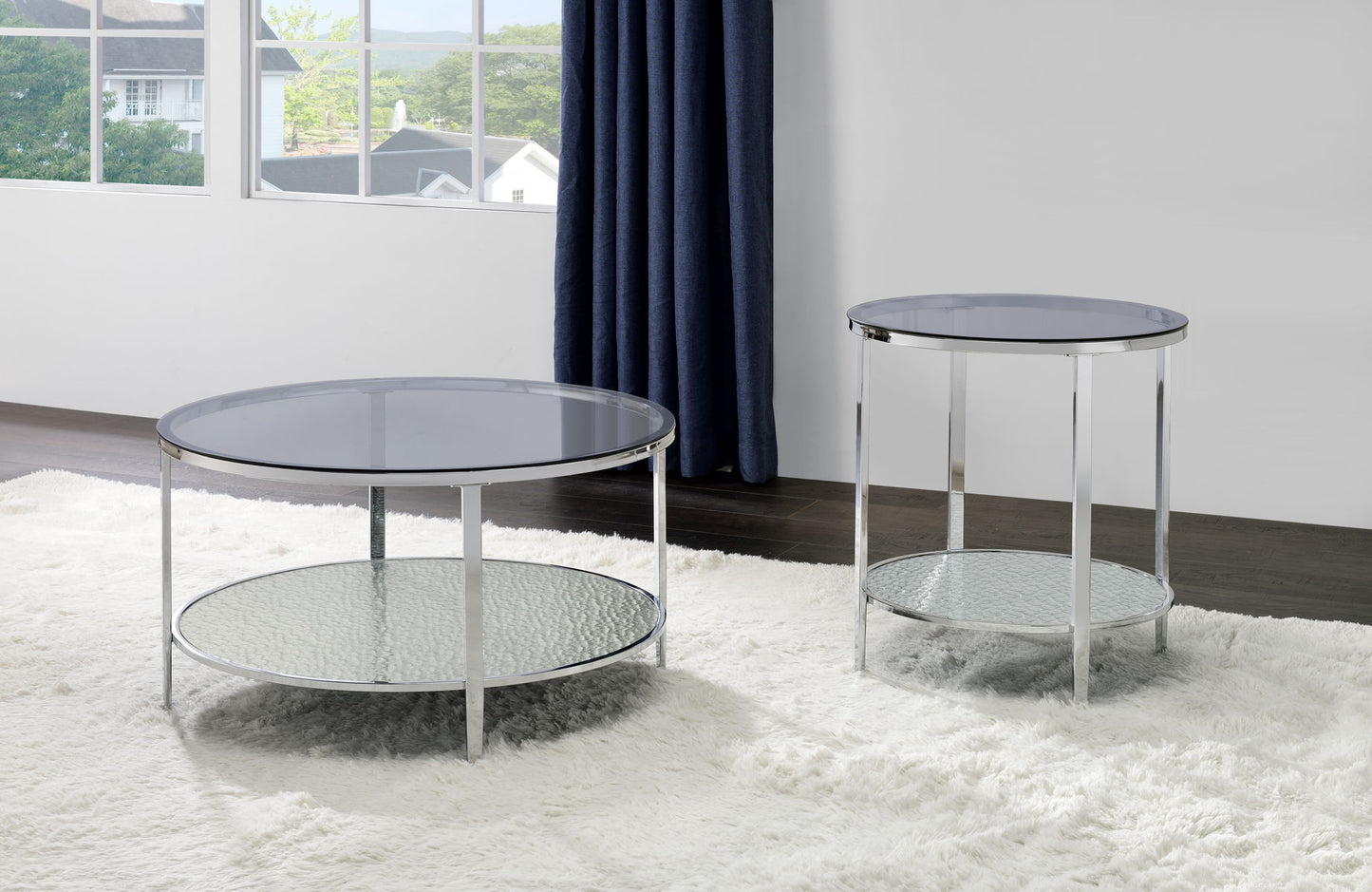 Frostine - Side Table - Silver