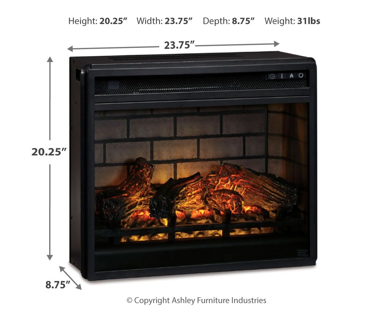 Accesorios de entretenimiento - Inserto para chimenea por infrarrojos
