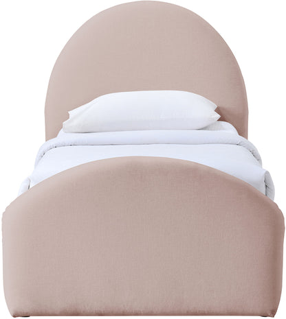 Andaz - Chenille Fabric Upholstered Trundle Bed