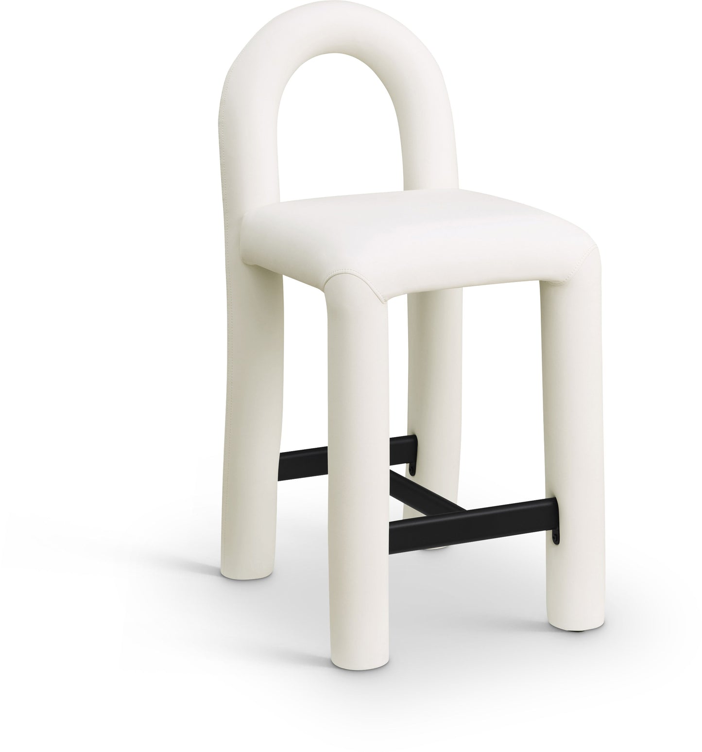 Amari - Faux Leather Stool