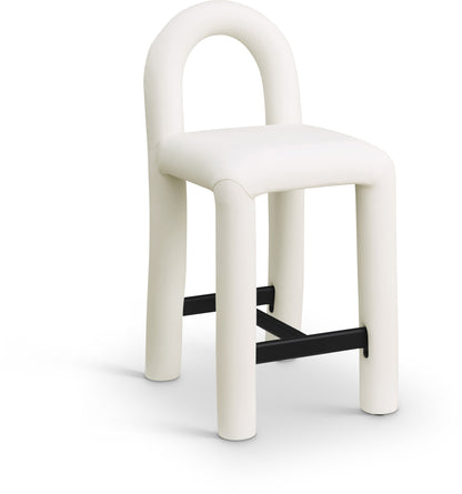 Amari - Faux Leather Stool
