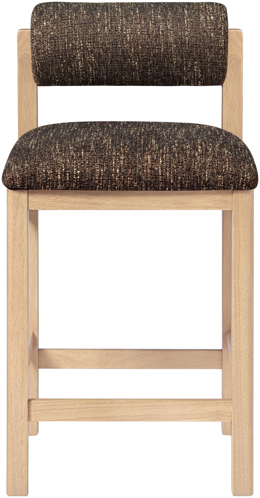 Roundhill - Fabric Counter Stool - Natural Frame