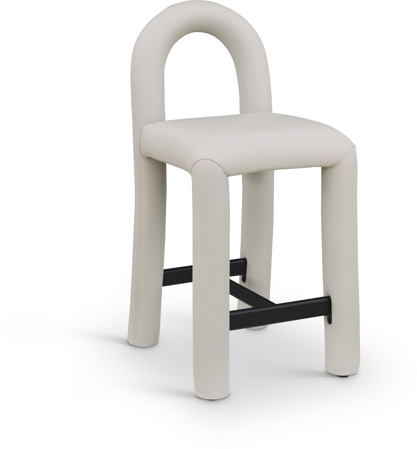 Amari - Faux Leather Stool
