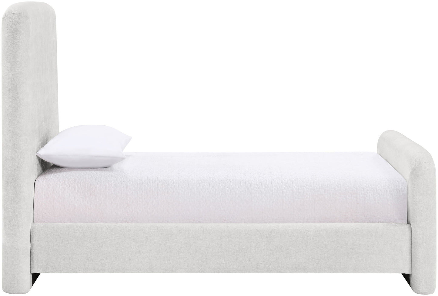 Fira - Chenille Fabric Upholstered Bed